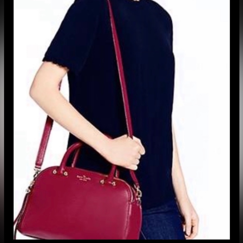 Kate Spade Cildro Pink Kenton Charles Street leather handbag purse - Picture 7 of 16